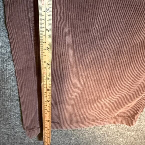BDG Urban Outfitters Pants Womens 31 Brown Corduroy High Wide Straight Casual - Picture 10 of 12